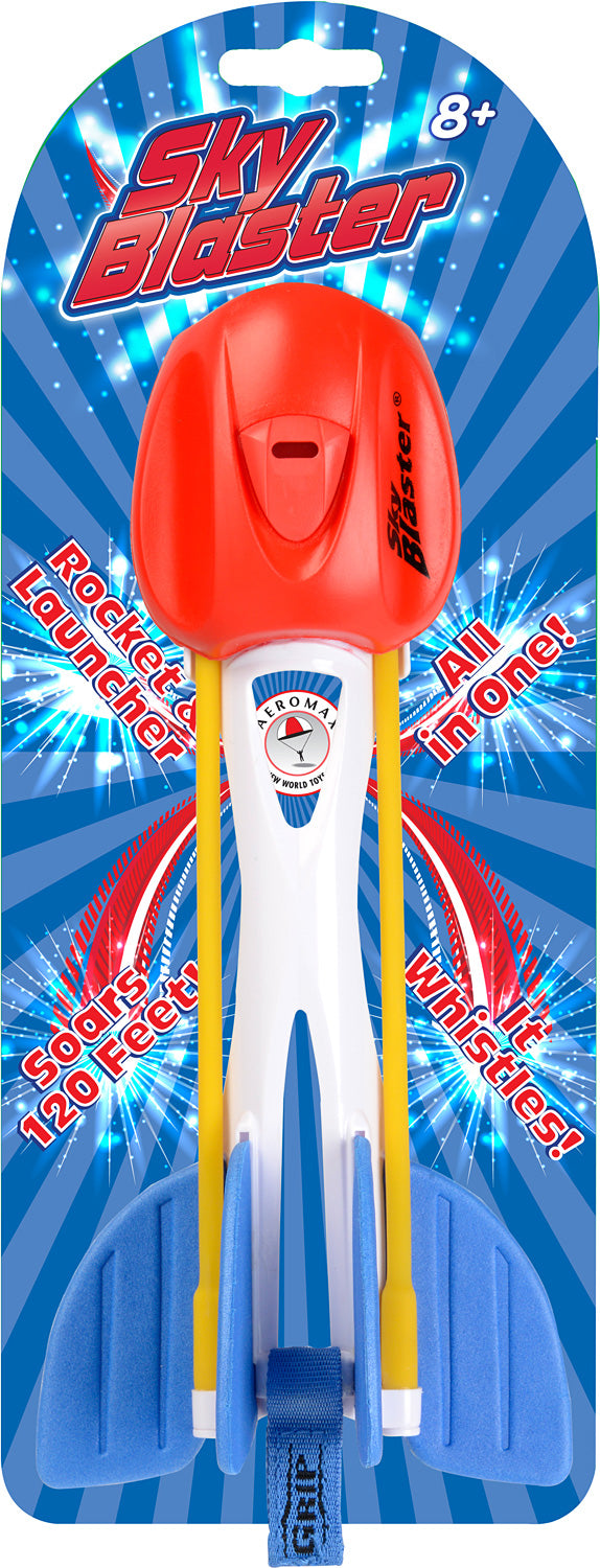 Sky Blaster, Rocket & Launcher in One - Red, White, & Blue Edition