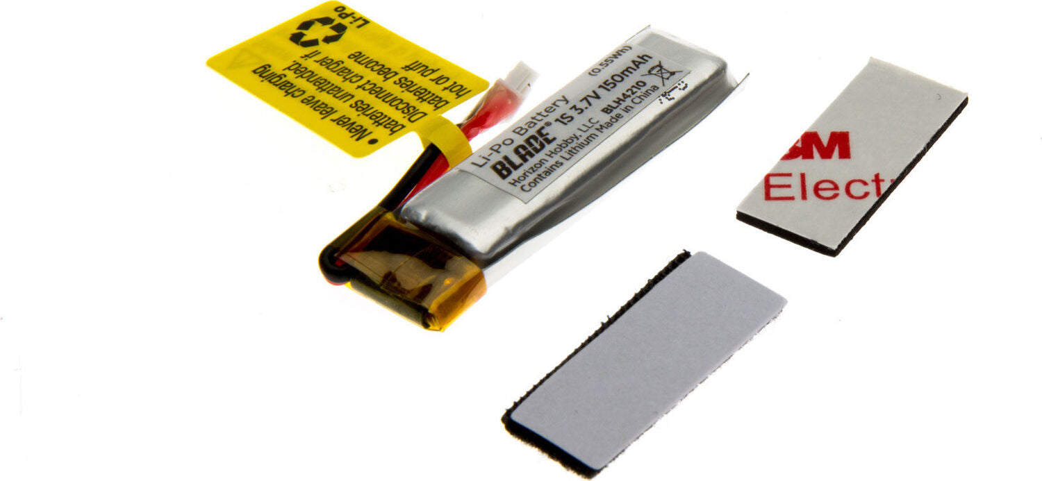 150mAh 1S 3.7V 45C LiPo Battery: PH 1.25 (Ultra Micro)