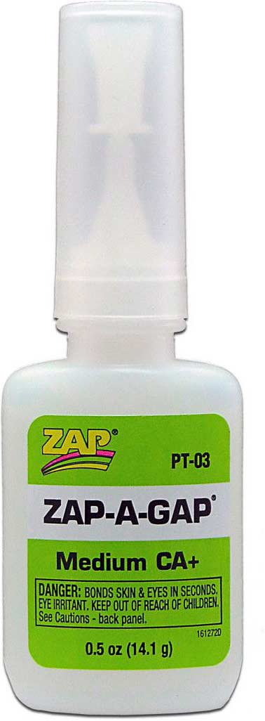 Zap-A-Gap Medium CA+ Glue, 1/2 oz