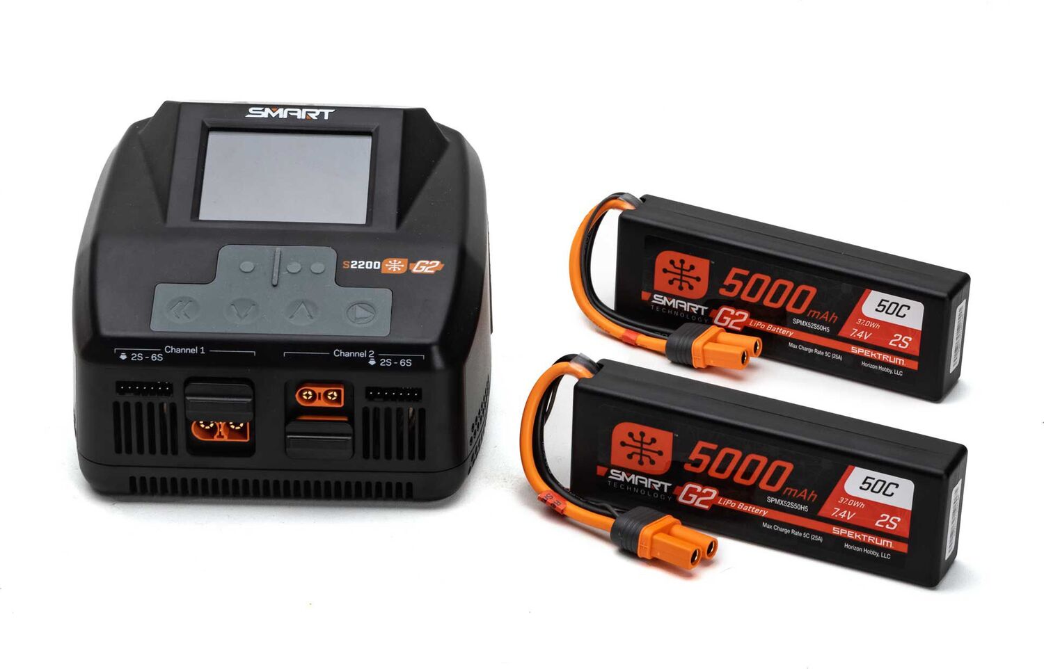 Smart G2 Powerstage 4S Surface Bundle: 2S 5000mAh LiPo Battery (2) / S2200 G2 Charger