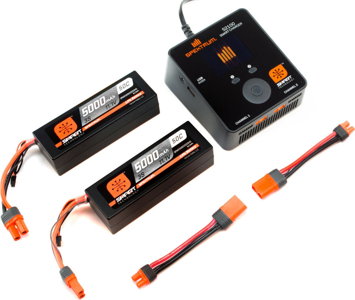 Smart Powerstage 6S Surface Bundle: 5000mAh 3S LiPo Battery (2) / S2100 Charger
