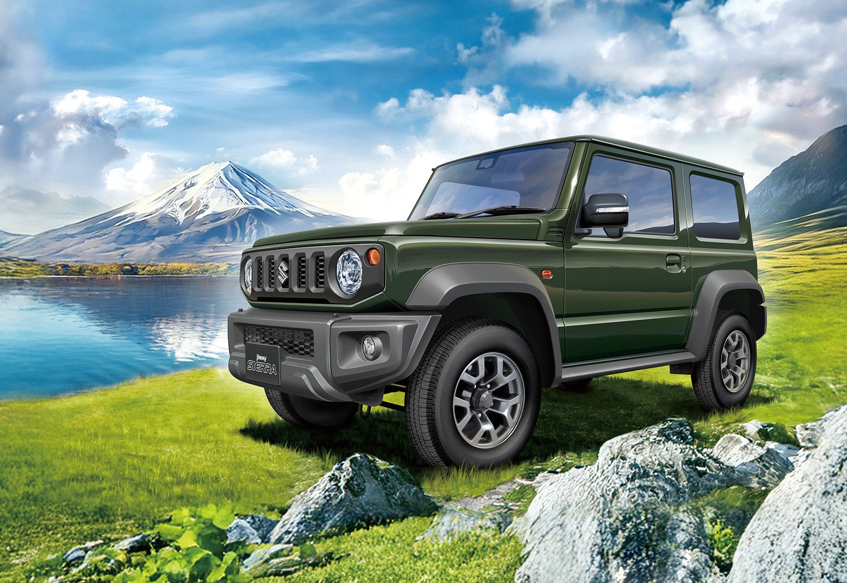 Fujimi 1/24 CAR NEXT Series, Suzuki Jimny JB74 (JC/Jungle Green) Model Kit