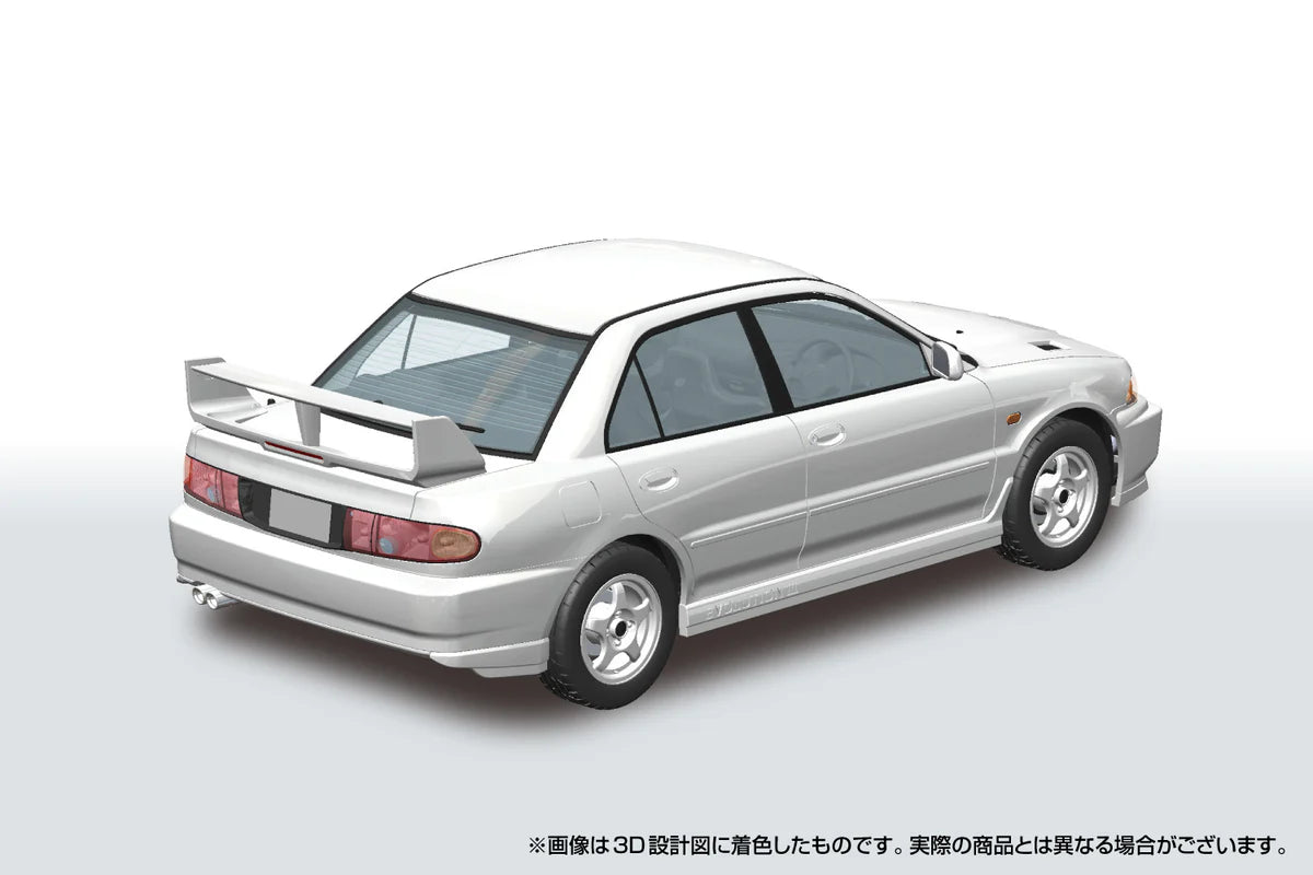 Aoshima 1/24 Mitsubishi CE9A Lancer Evolution III '95 (Scotia White) Model Car