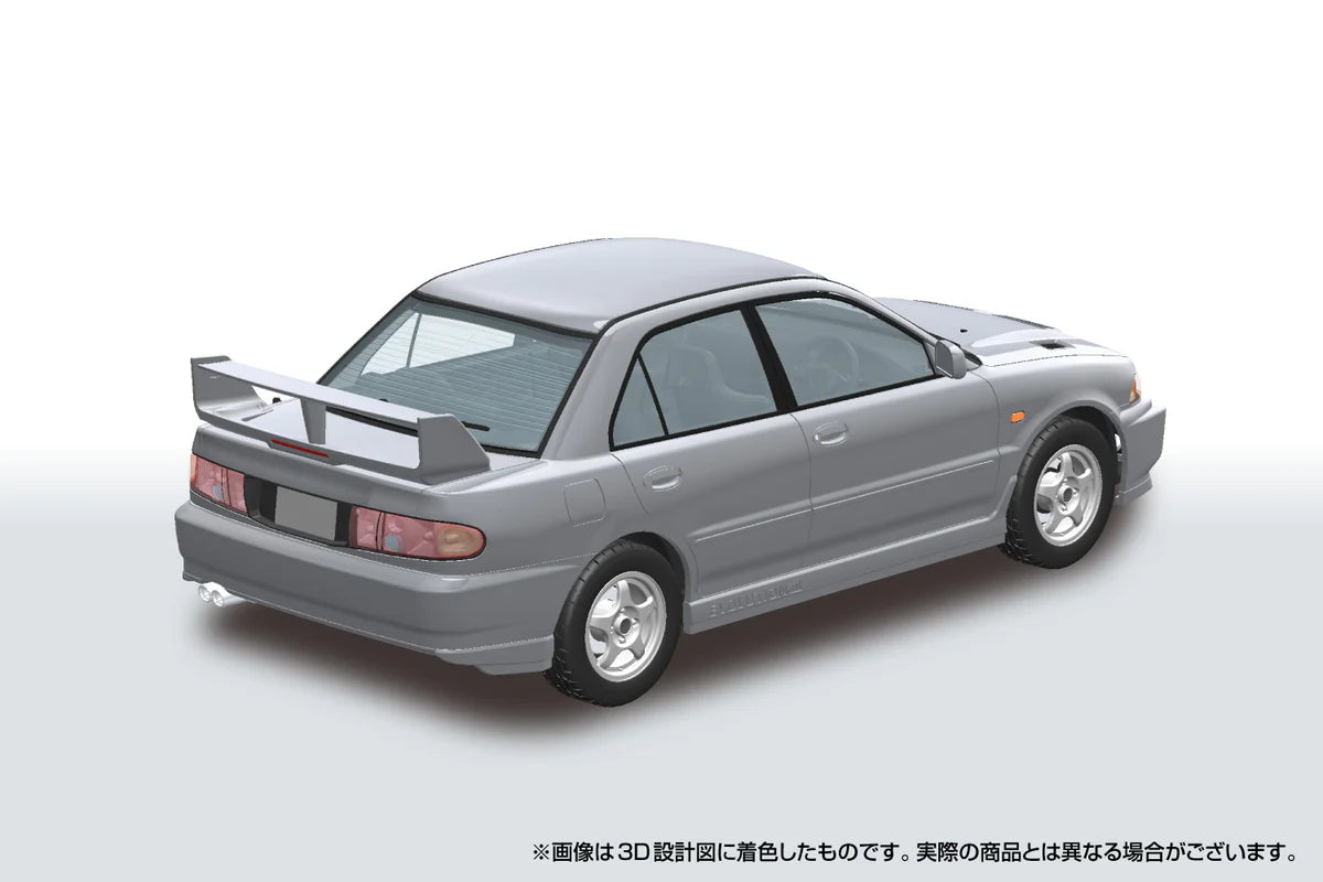 Aoshima 1/24 Mitsubishi CE9A Lancer Evolution III '95 (Queens Silver) Model Car