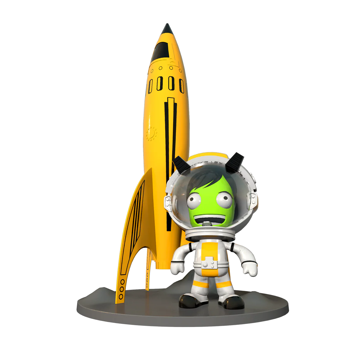Estes Kerbal Val & Moondog Desktop Display