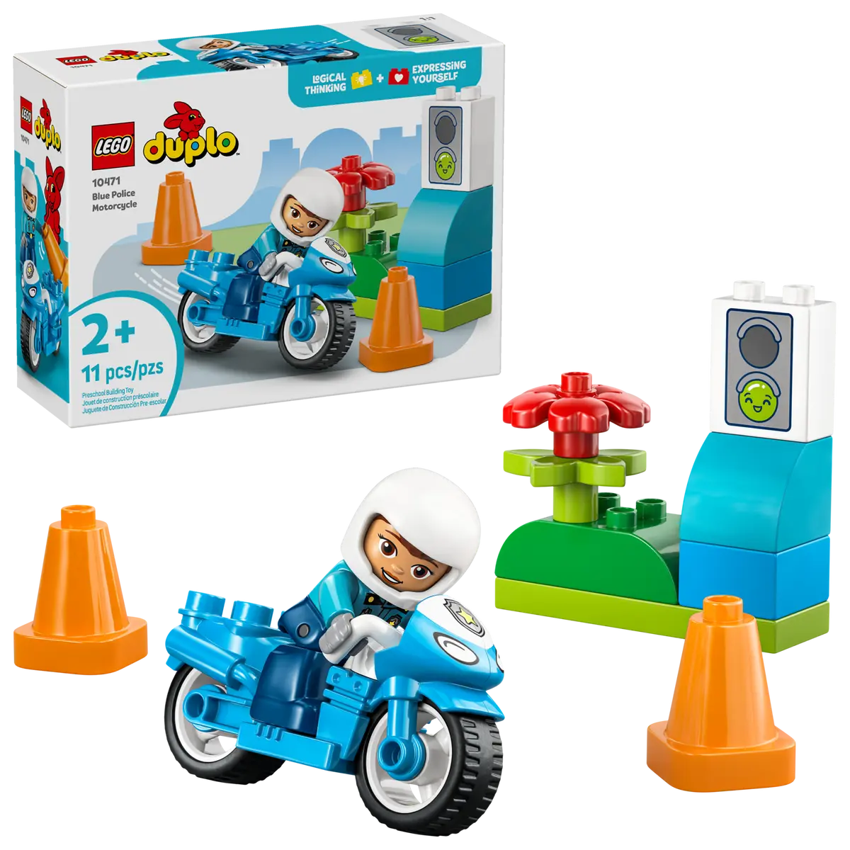 LEGO® DUPLO: Blue Police Motorcycle