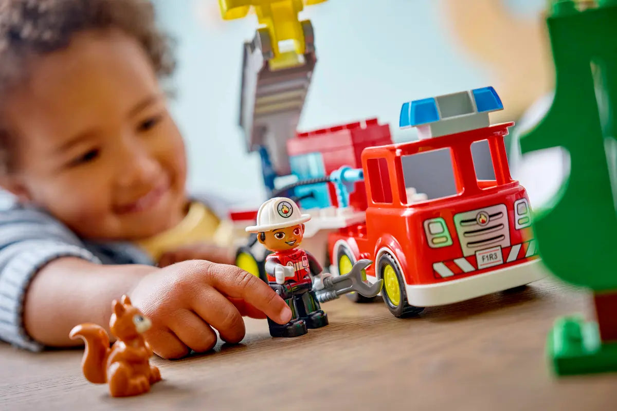 LEGO® DUPLO: Fire Truck with Hose and Firefighter