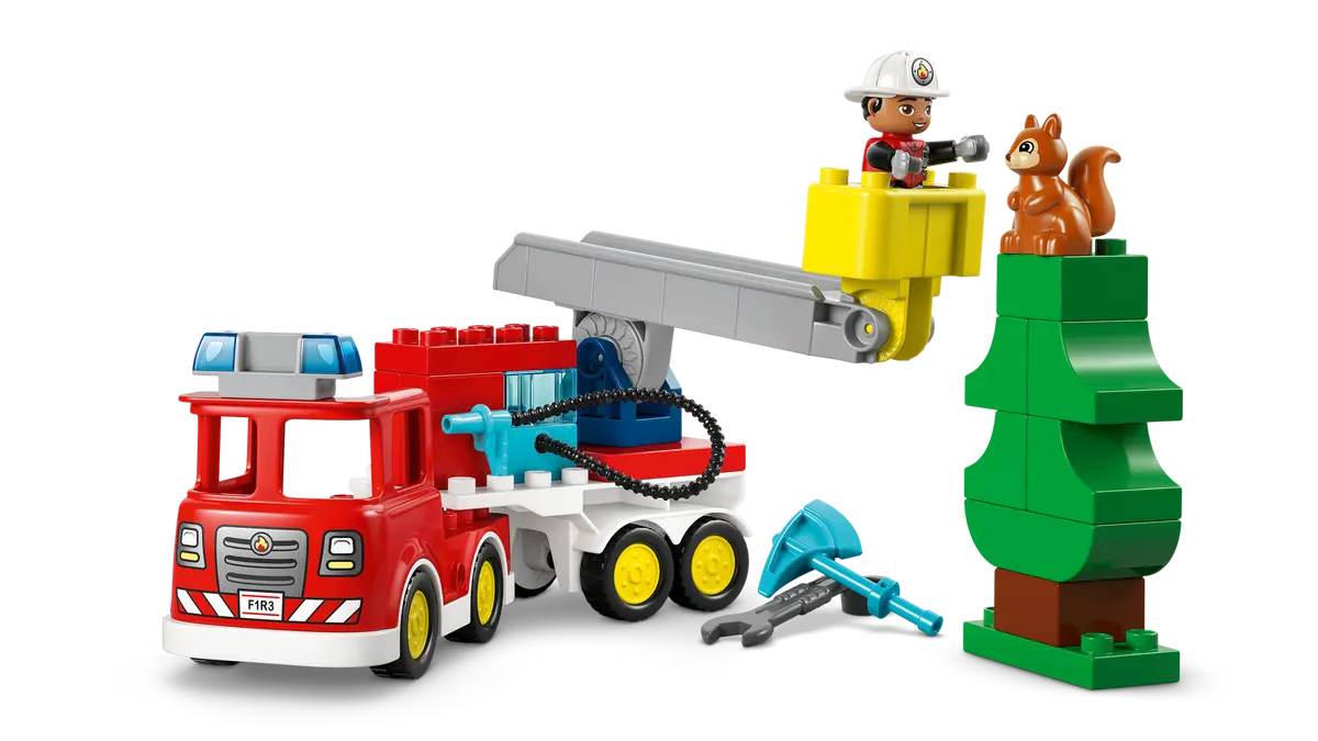 LEGO® DUPLO: Fire Truck with Hose and Firefighter