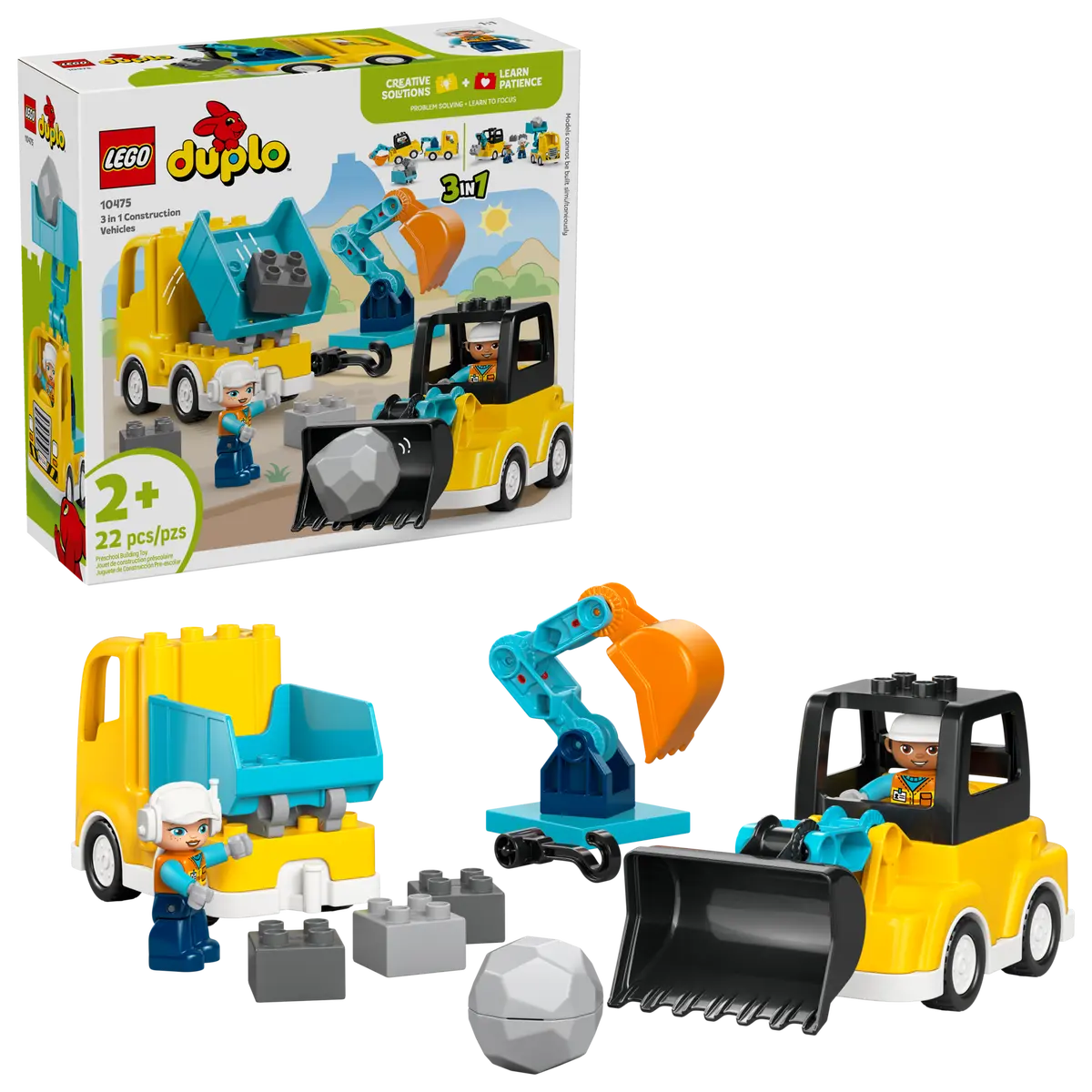 LEGO® DUPLO: 3 in 1 Construction Vehicles