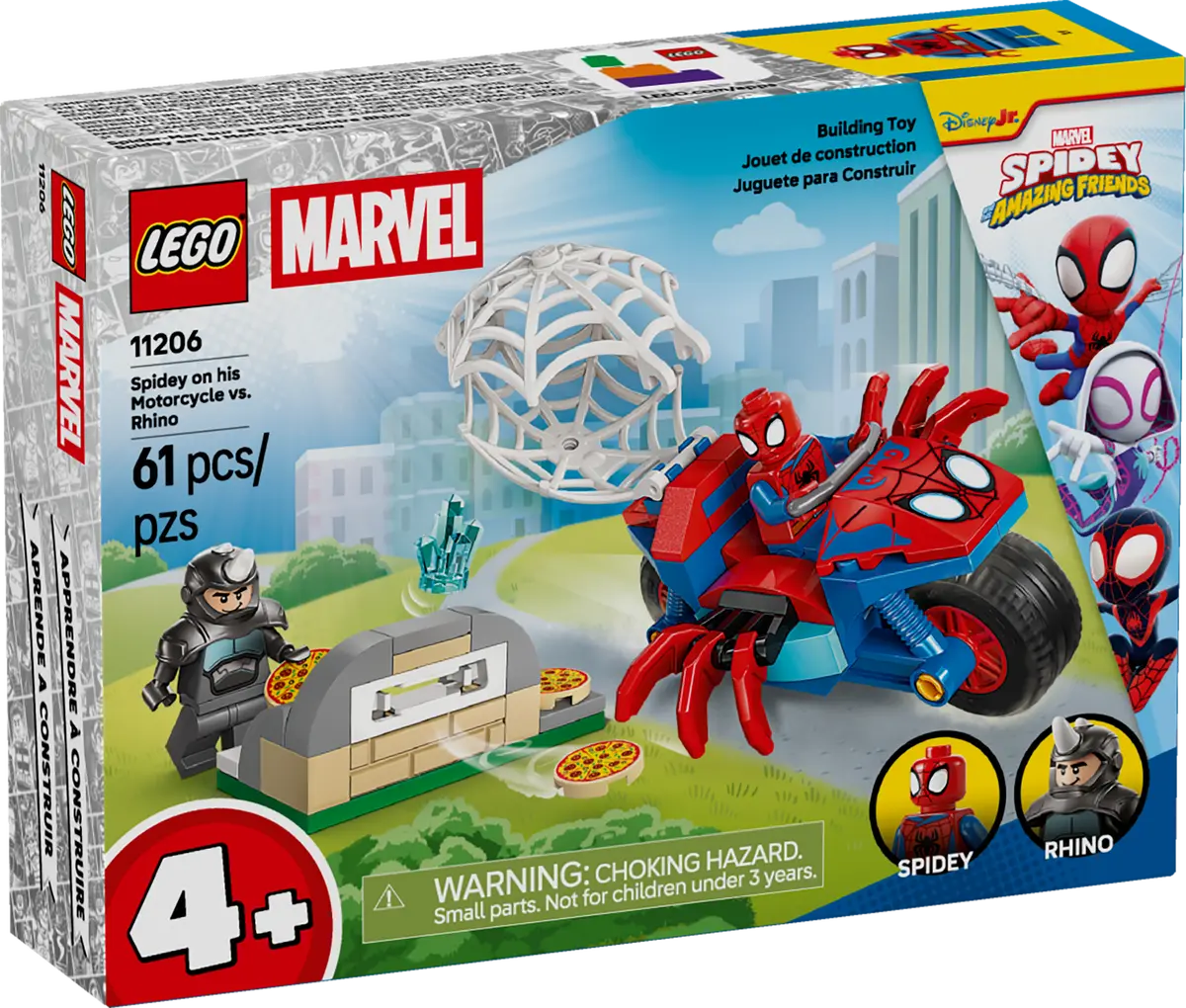 LEGO® Marvel: Spidey on his Motorcycle vs. Rhino