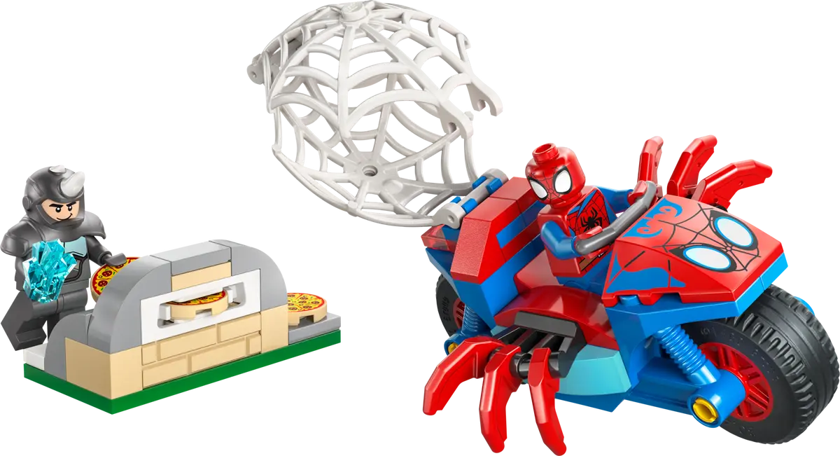 LEGO® Marvel: Spidey on his Motorcycle vs. Rhino