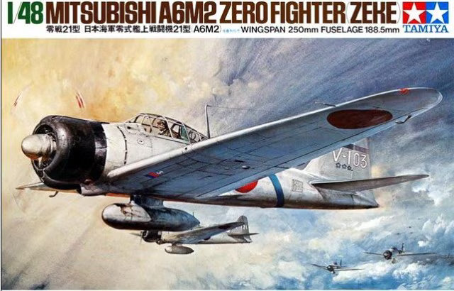 Tamiya 1/48 Mitsubishi A6M2 zero fighter (ZEKE) Type 21