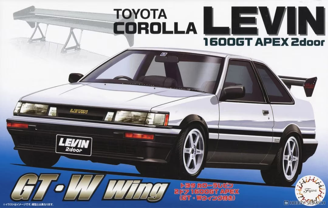 Fujimi 1/24 Toyota Corolla Levin 2-Door 1600GT APEX (w/GT-W Wing) Plastic Model Kit