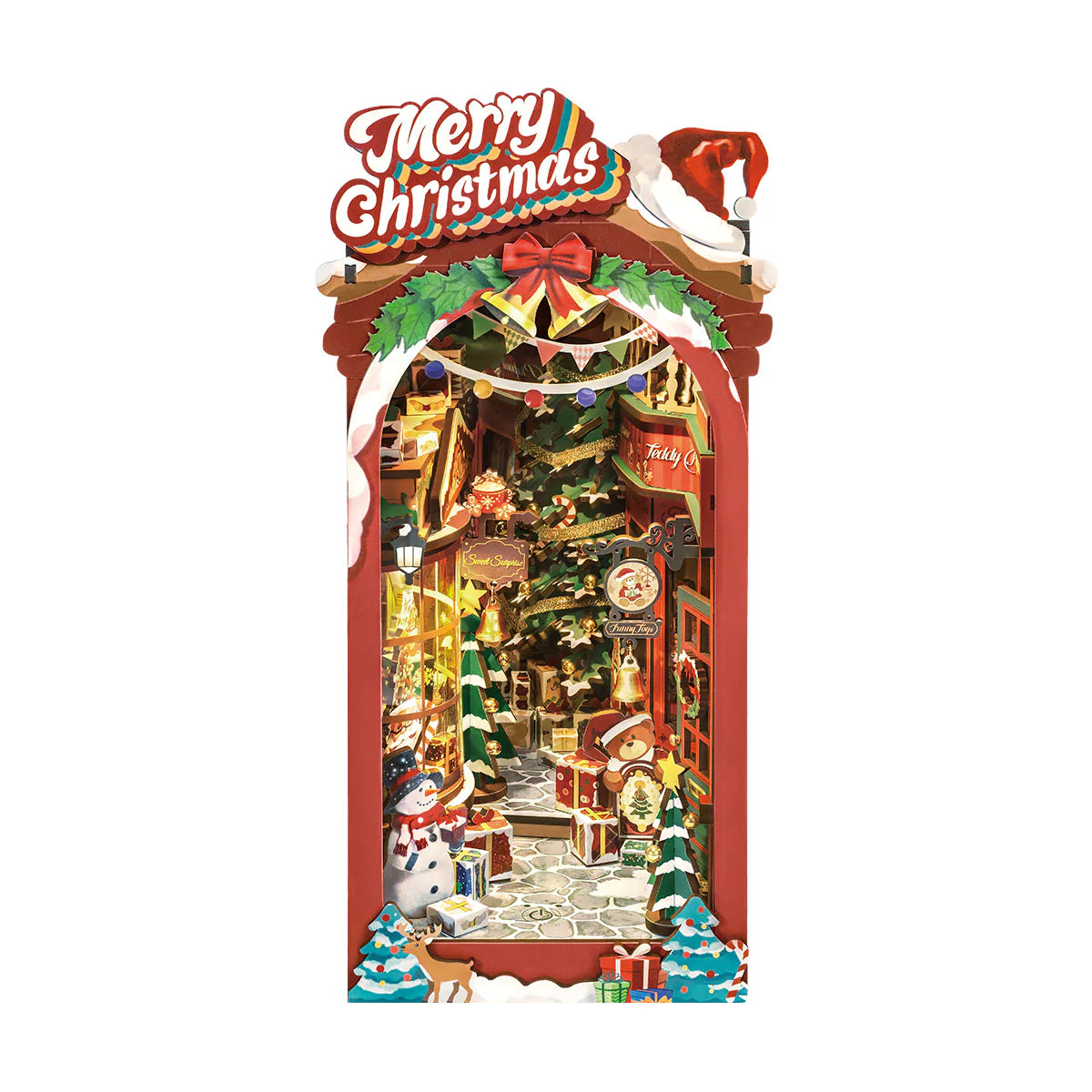Rolife Christmas Street DIY Book Nook Shelf Insert Kit