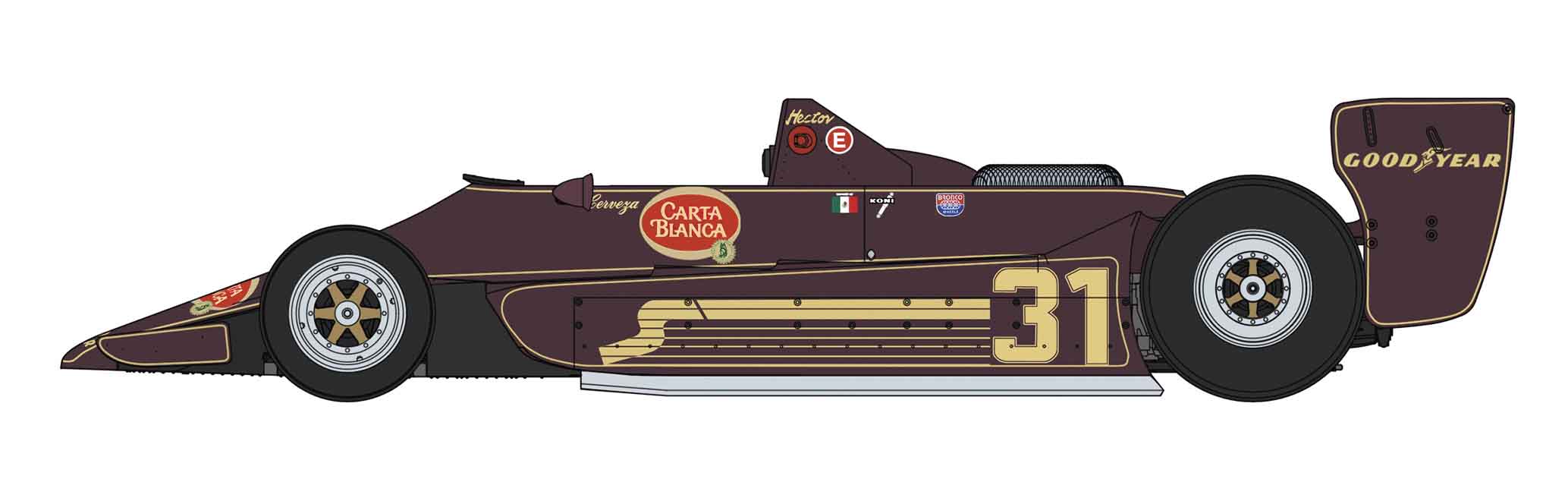 Hasegawa 1/20 Lotus 79 "Team Rebaque 1979" Model Kit
