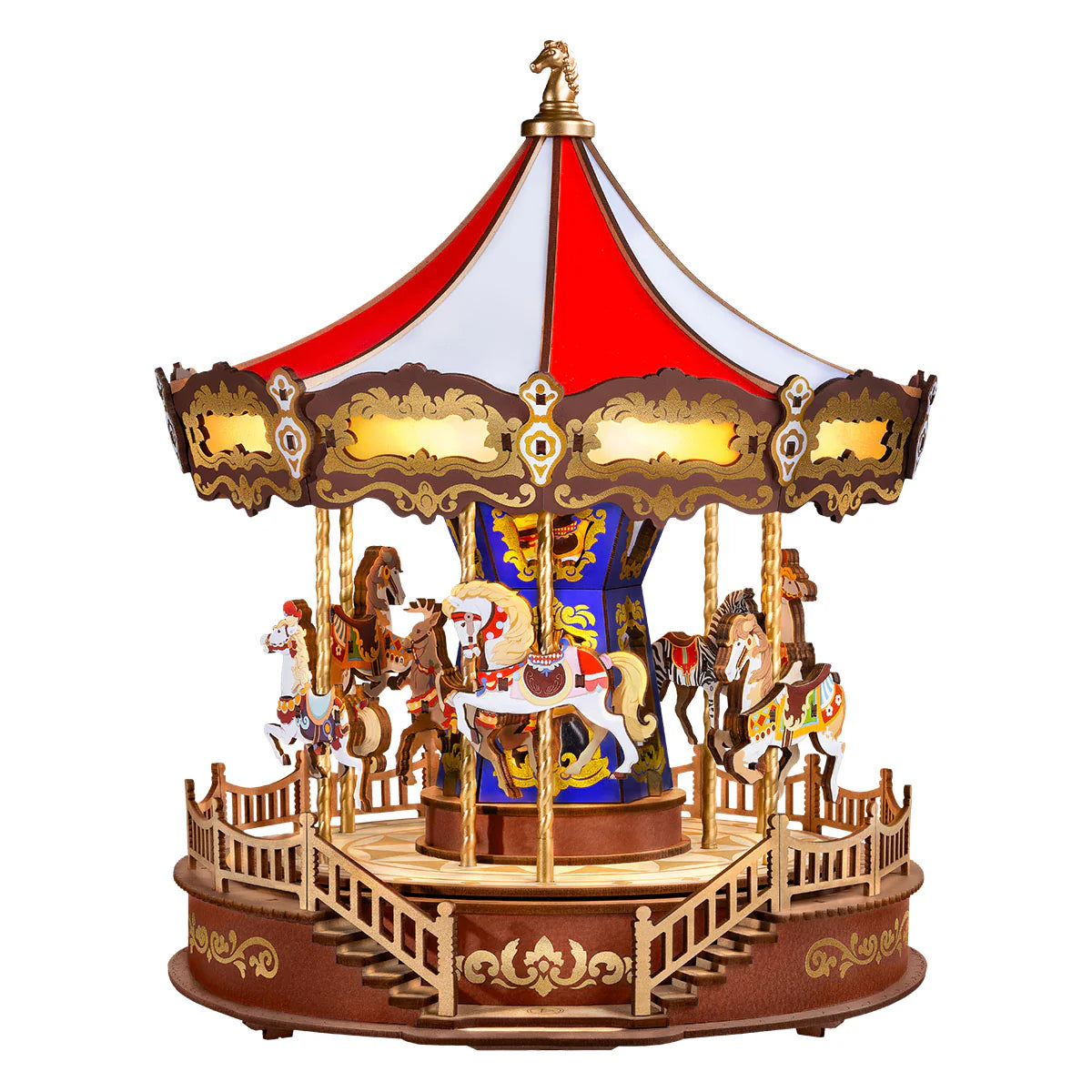 Rolife Classic Carousel DIY 3D Wooden Puzzle