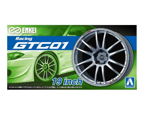 Aoshima 1/24 Tuned Parts #47 Enkei GTC 01 19-inch Wheel Set