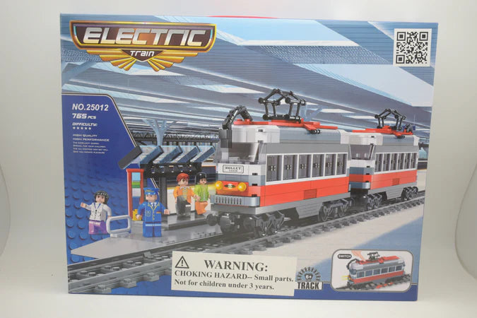 Ausini Bullet Passenger Train and Station, Battery Powered with Motor