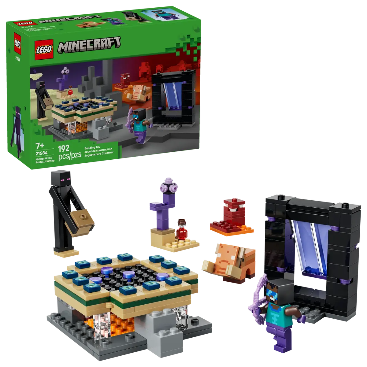 LEGO Minecraft: Nether & End Portal Journey