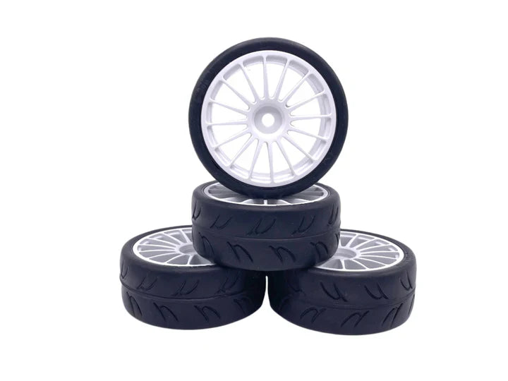 RIDE 24mm Treaded tires set Pre Glued on 16 Spoke Wheels 36071 FWD Spec Class/USGT