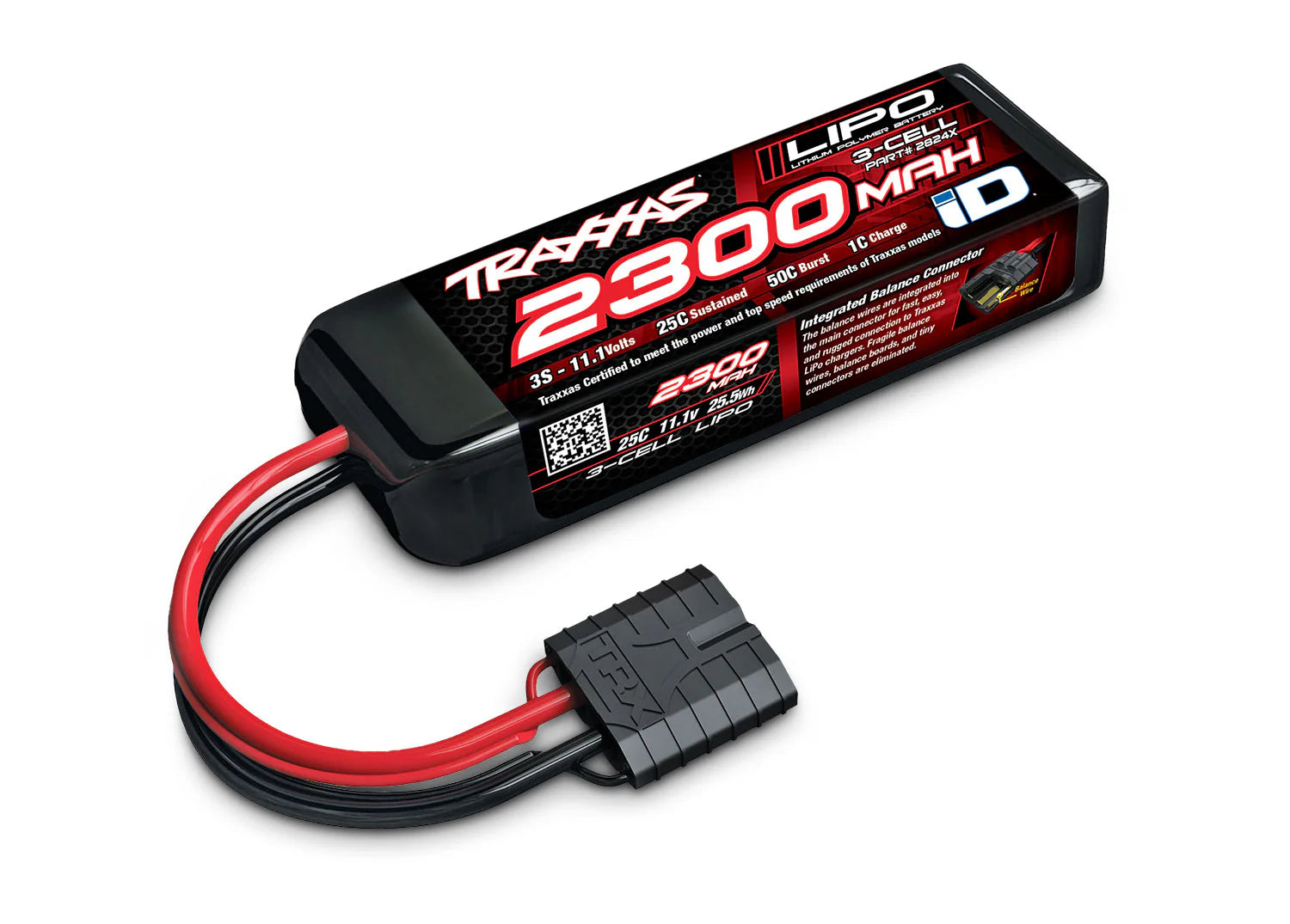 Traxxas 3S "Power Cell" 25C LiPo Battery (11.1V/2300mAh) w/iD Connector