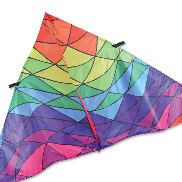 Premier Kites 9 ft. Delta Kite (Rainbow Triangles)
