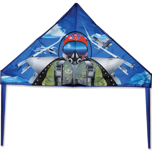 Premier Kites 56 in. Delta Kite (Fighter Pilot)