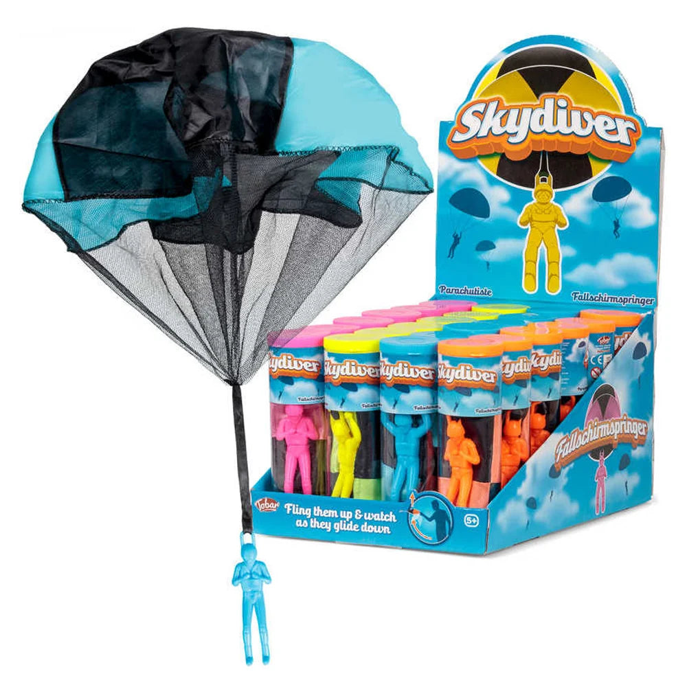 Tobar Skydiver Parachute Soldier Toy (Assorted Colors)