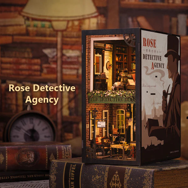 CuteBee DIY Book Nook Kit: Rose Detective Agency