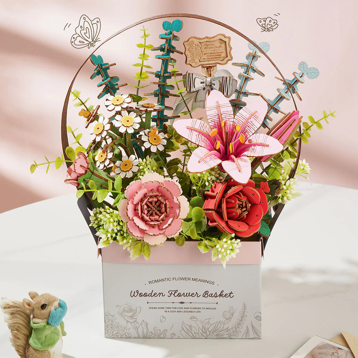 Rowood Wooden Flower Basket DIY