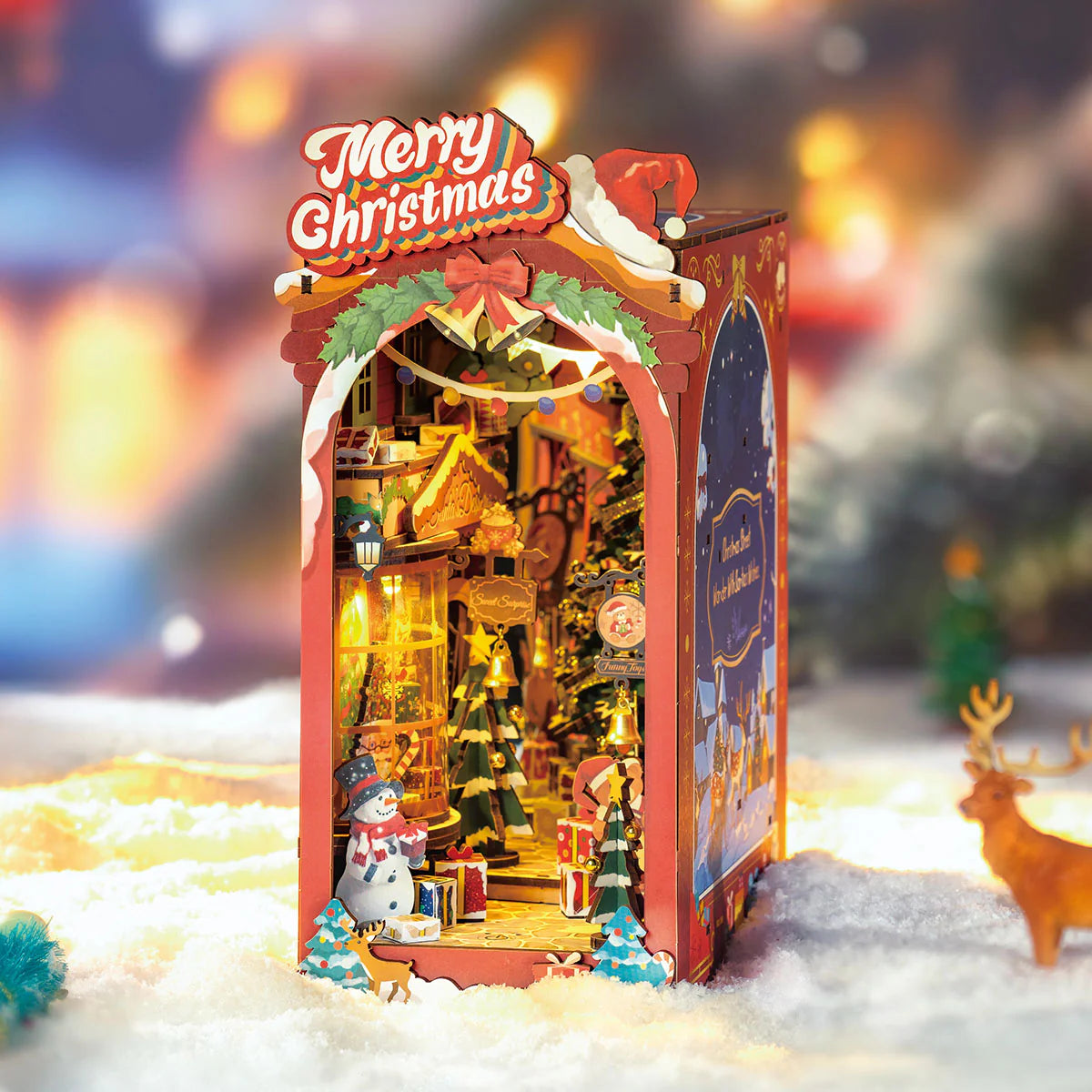 Rolife Christmas Street DIY Book Nook Shelf Insert Kit