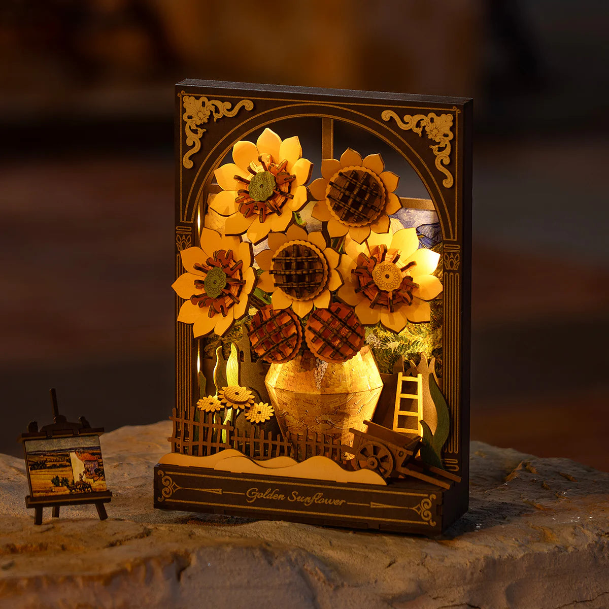 Rowood Golden Sunflower 3D Painting