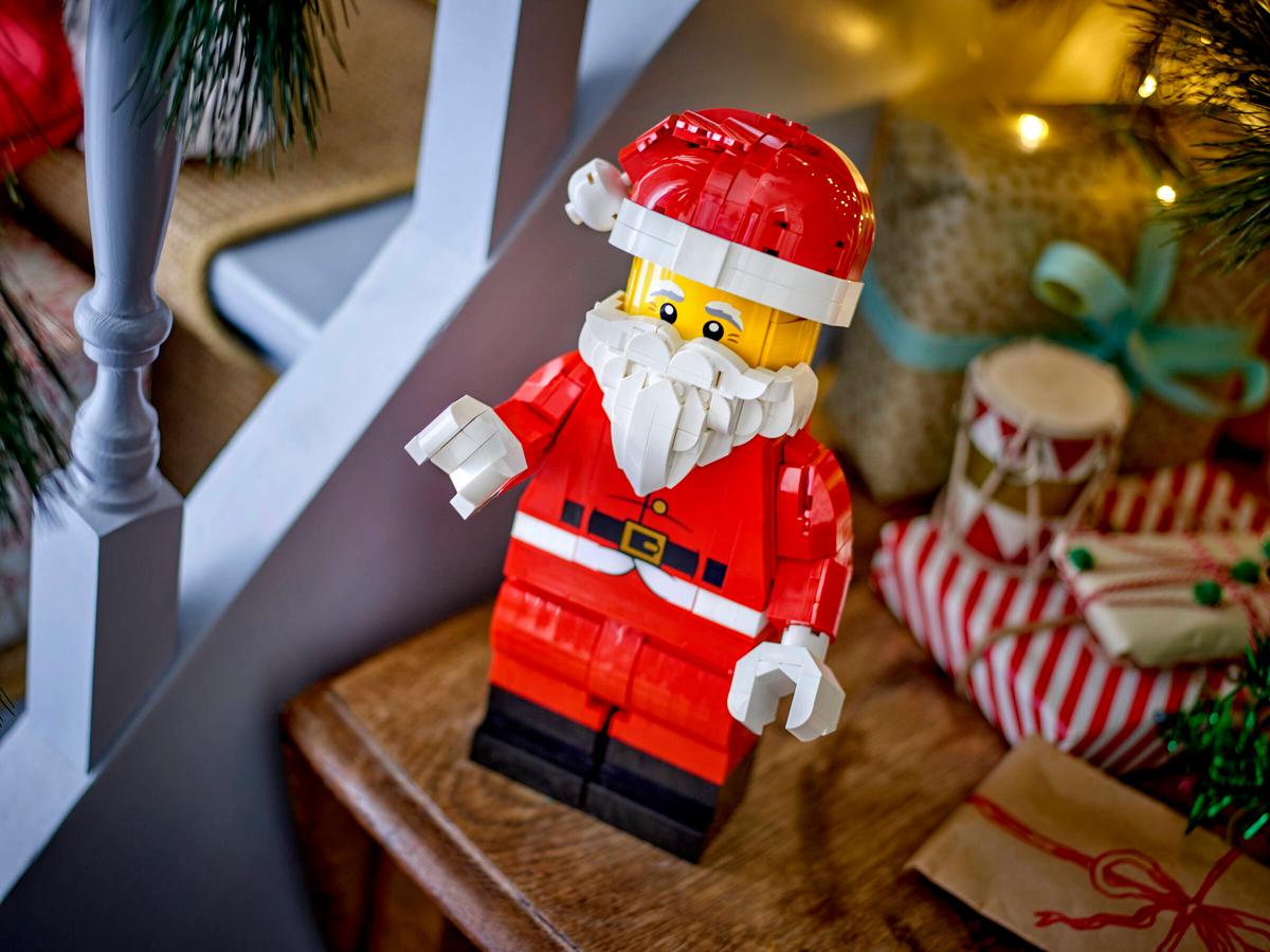 LEGO® Other: Up-Scaled Santa Minifigure