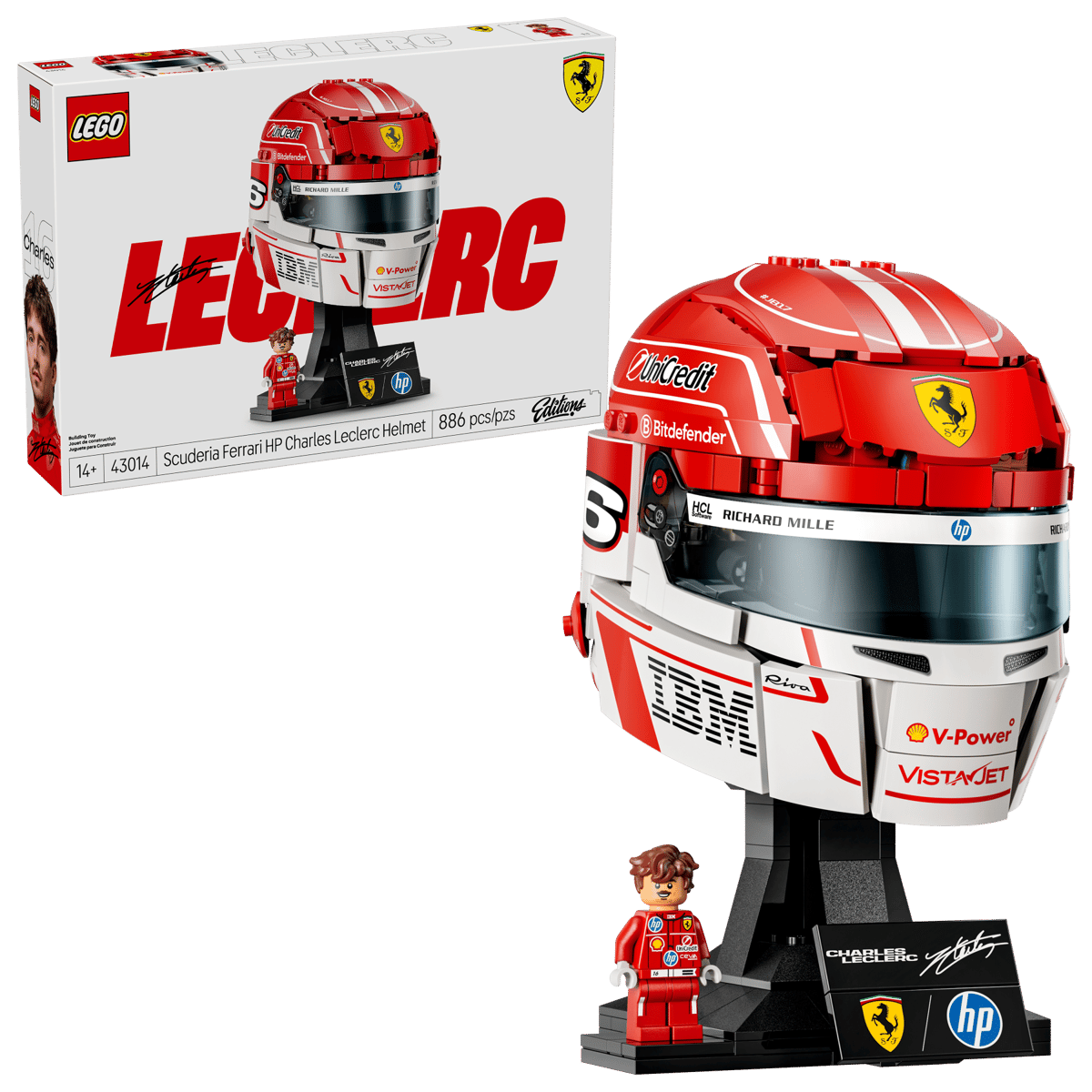 LEGO® Editions: Scuderia Ferrari HP Charles Leclerc Helmet