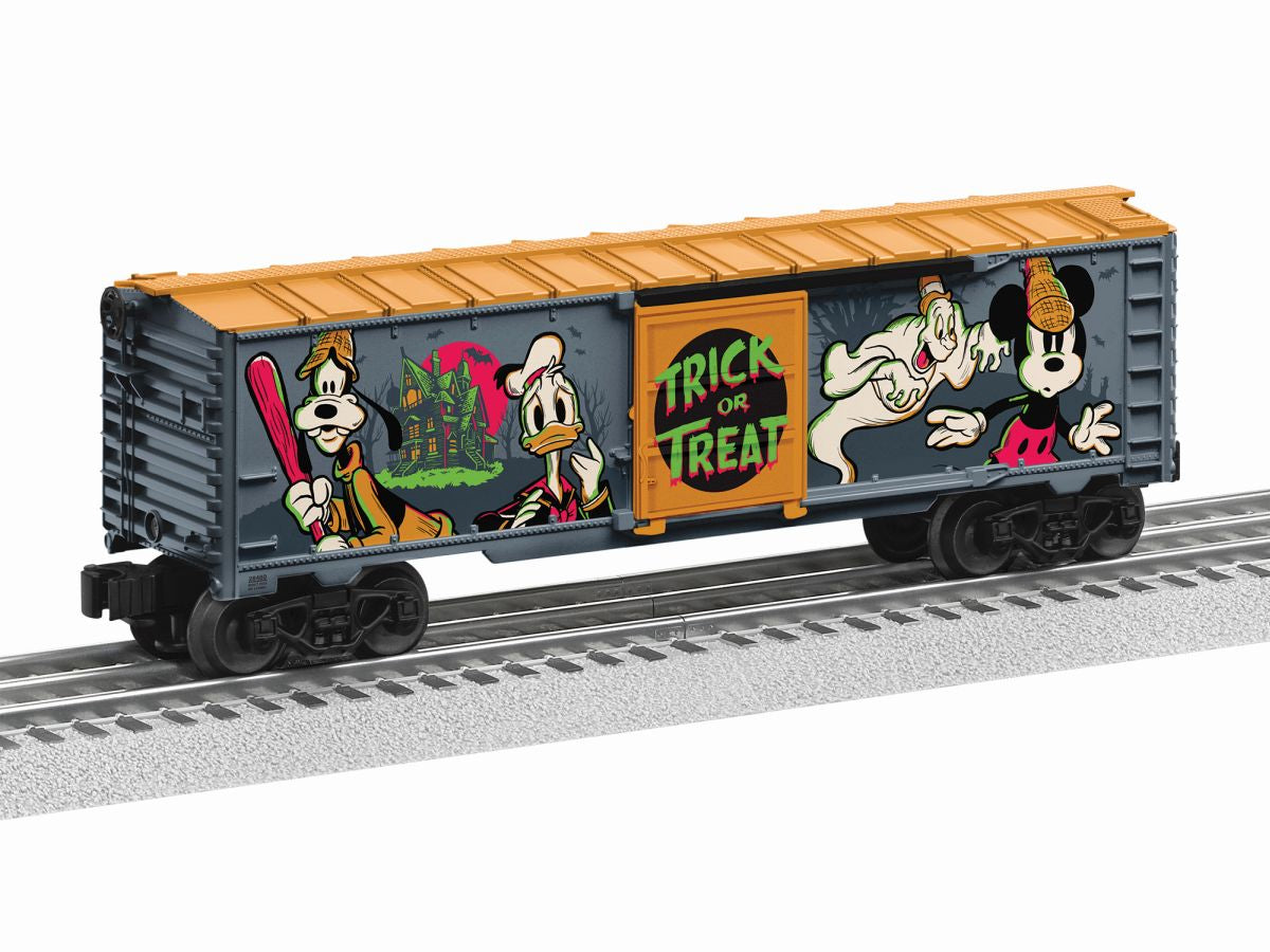 Lionel O Scale RTR Disney Mickey & Friends Lonesome Ghosts Halloween Steel Boxcar