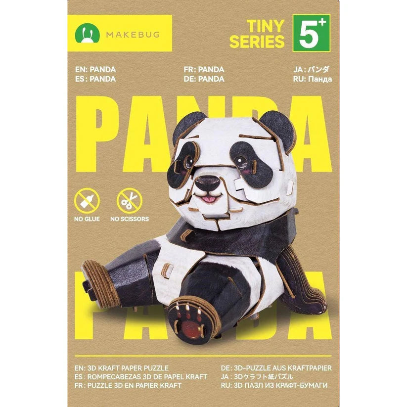 MakeBug Tiny Series Panda 3D Kraft Paper Puzzle