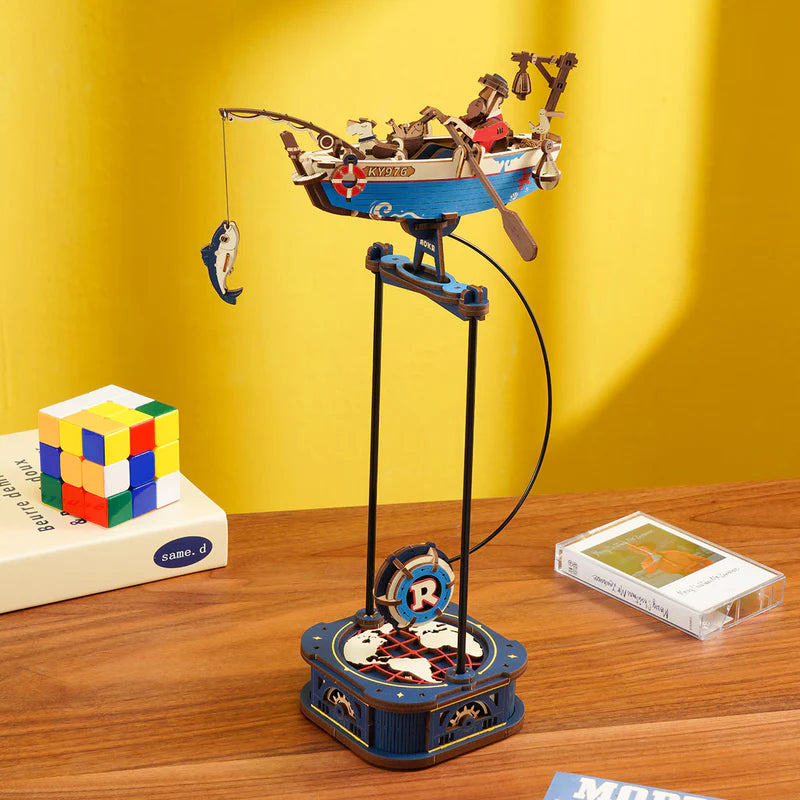 ROKR Ocean Fisher Pendulum Ship 3D Wooden Puzzle