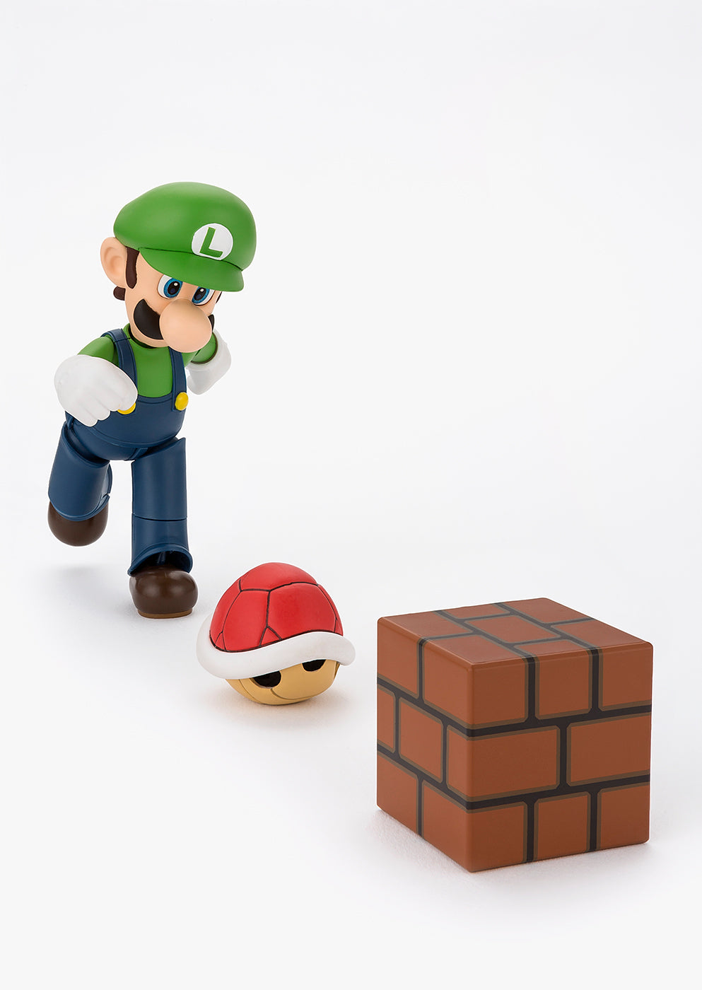 Bandai x Tamashii Nations S.H.Figuarts Luigi (Super Mario) Figurine