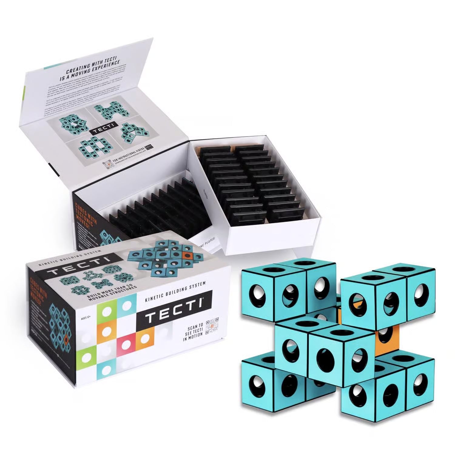 Tecti Kinetic Building System Blue 6 pc