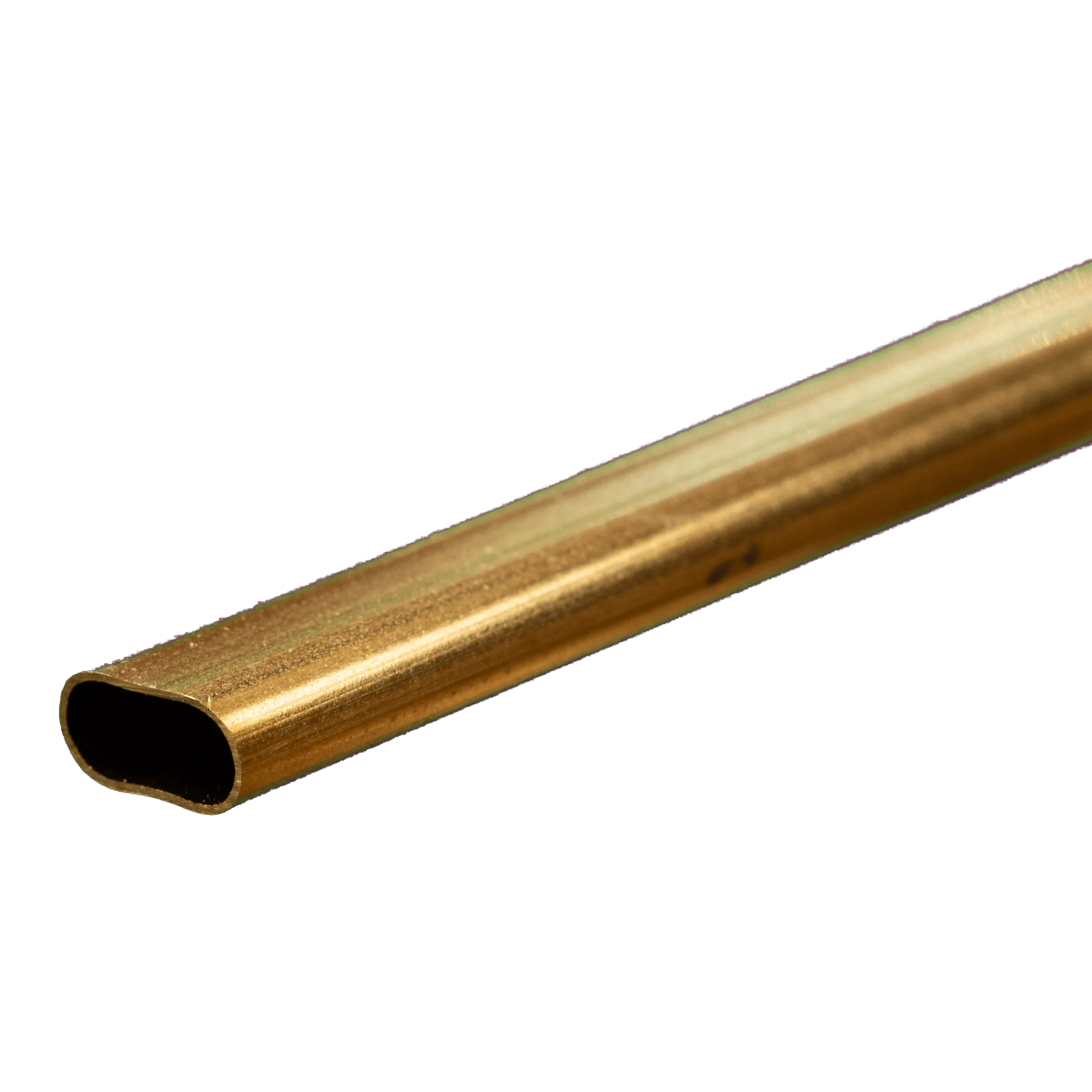 K&S Metals 0.014" x 12" Large Brass Oval Tube (1)