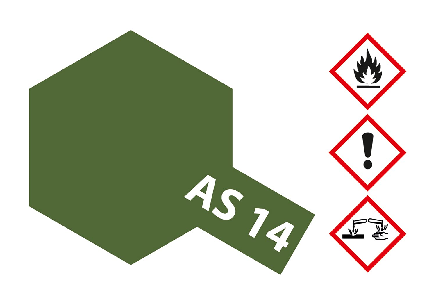 Pintura en Spray para Aviones AS-14 Verde Oliva (USAF) 100ml