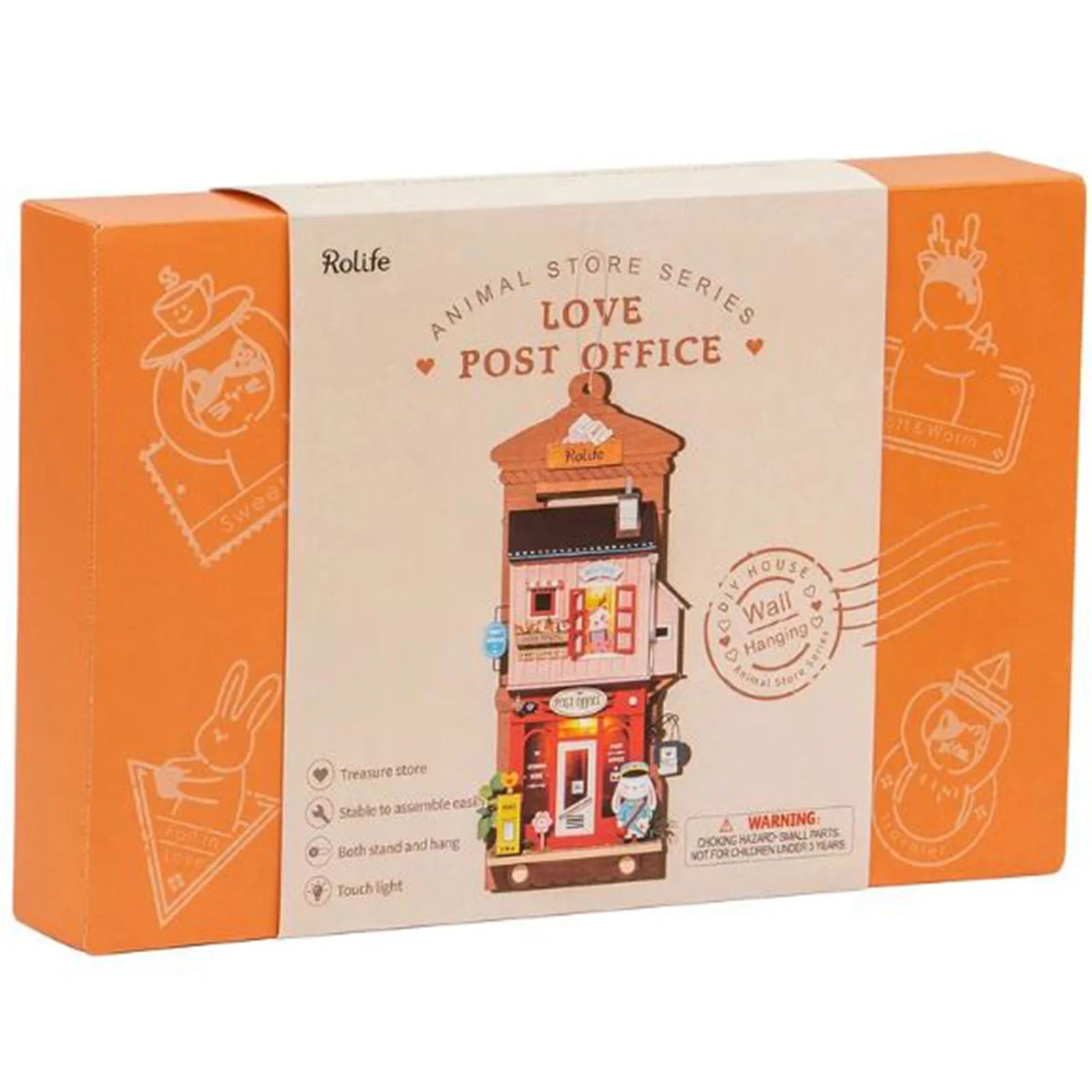 Rolife Love Post Office DIY Wall Hanging Miniatures Kit