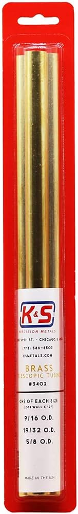 Tubo de Aluminio de 0.5x.029x12"