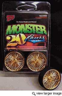 Hoppin Hydros 1/24-1/25 Monster 20 Fours Gold Diamonds w/Tires