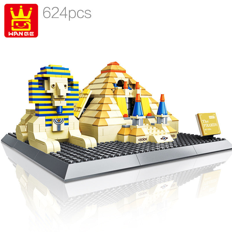 Wange Pyramids of Giza, Egypt Building Block Set