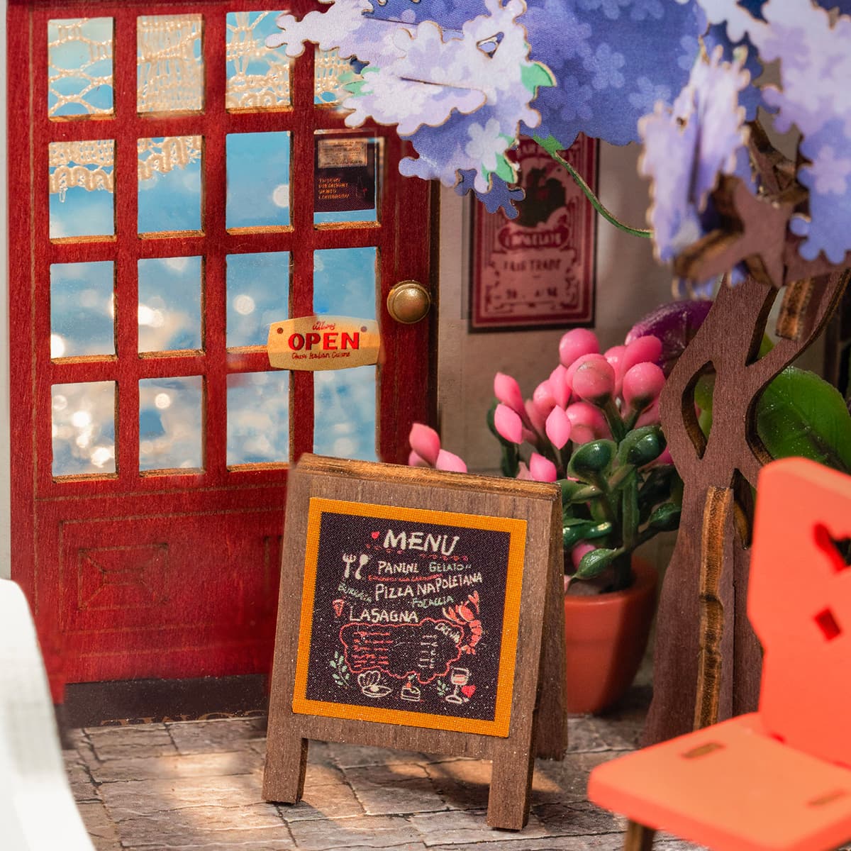 Rolife Sea Holiday Restaurant DIY Miniature House Kit