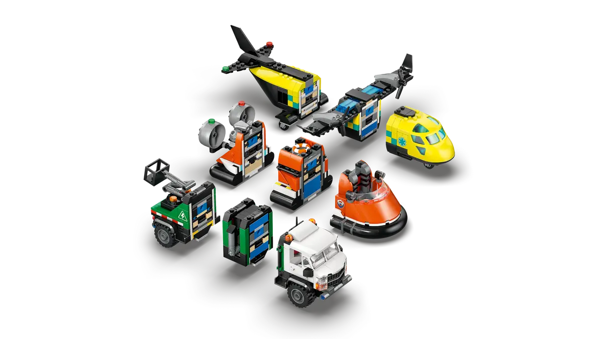 LEGO® City: Airplane, Service Truck & Hovercraft Remix