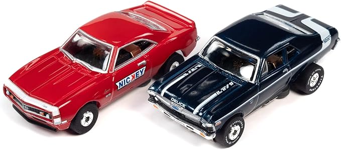 Auto World 14' Showroom Shootout "Battle of the Dealerships" Slot Race Set HO Scale