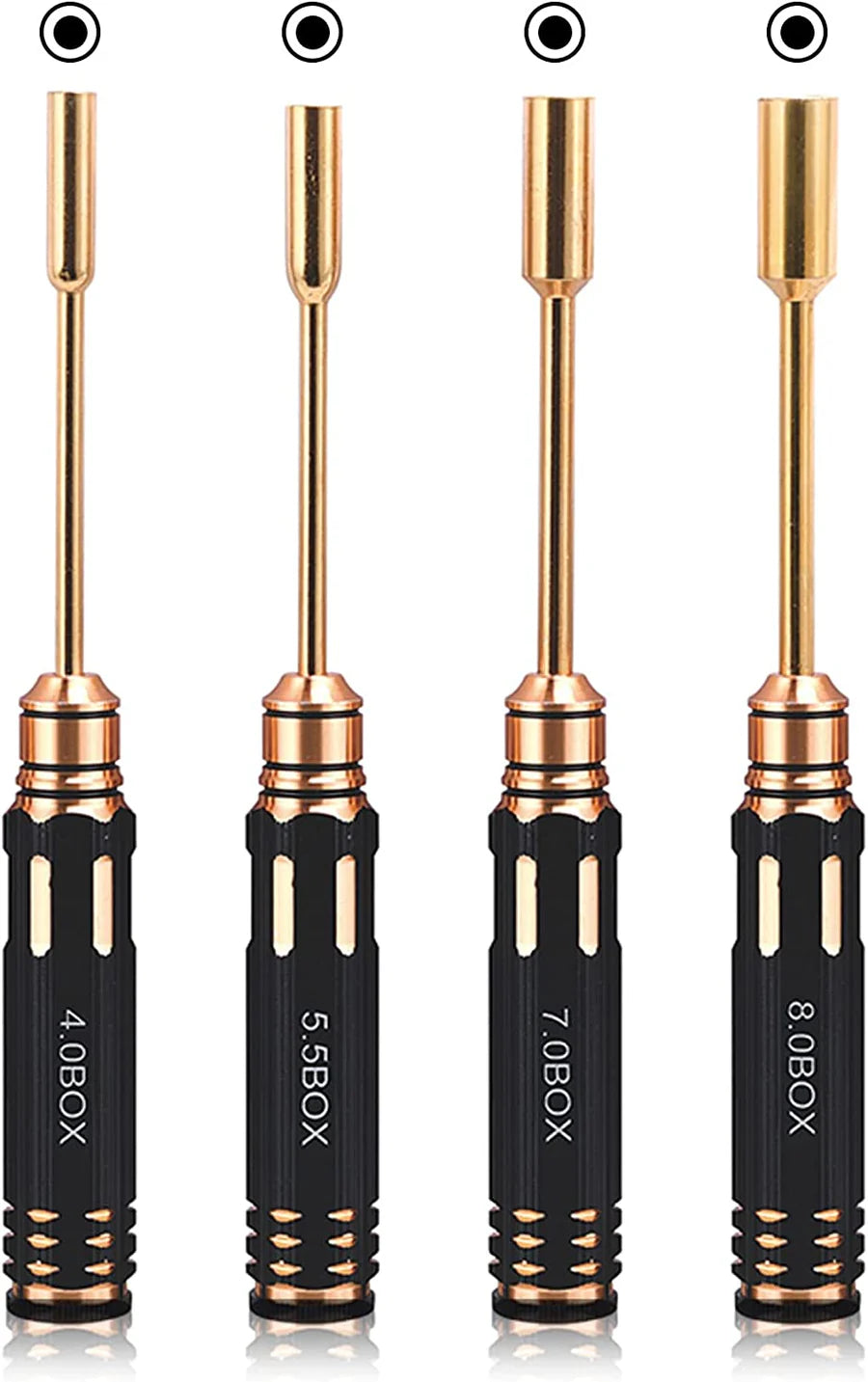 Buddy RC Hex Nut Screw Driver Set Titanium Nitride Coated Tools Kit (4)