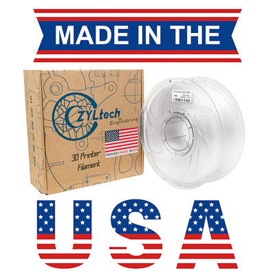 ZYLtech PETG 1.75mm 1 kg/2.2 lbs 3D Printer Filament (Transparent)